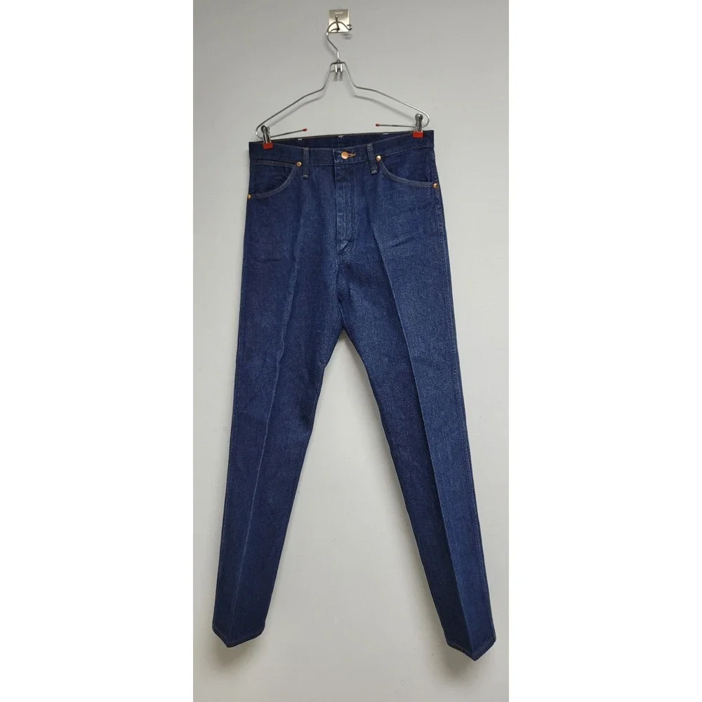 Vintage Wrangler 13MWZ Blue Denim Jeans USA Made 34x36 LM8-A989-002 Mens
